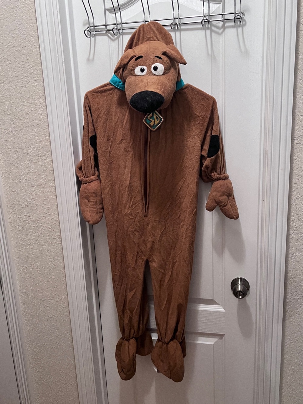 Scooby-Doo Costume Jumpsuit Hooded Plush Costume Kid’s Small